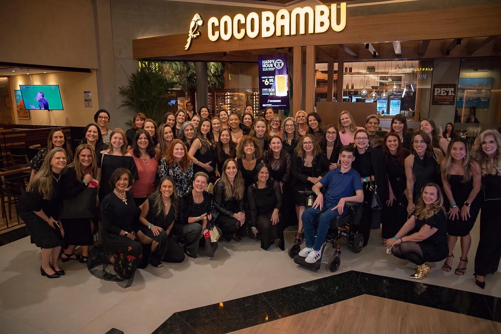 Participantes reunidas em um evento do Clube Musas Wellness 40+